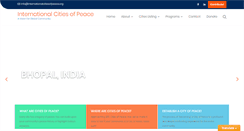 Desktop Screenshot of internationalcitiesofpeace.org