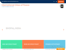 Tablet Screenshot of internationalcitiesofpeace.org